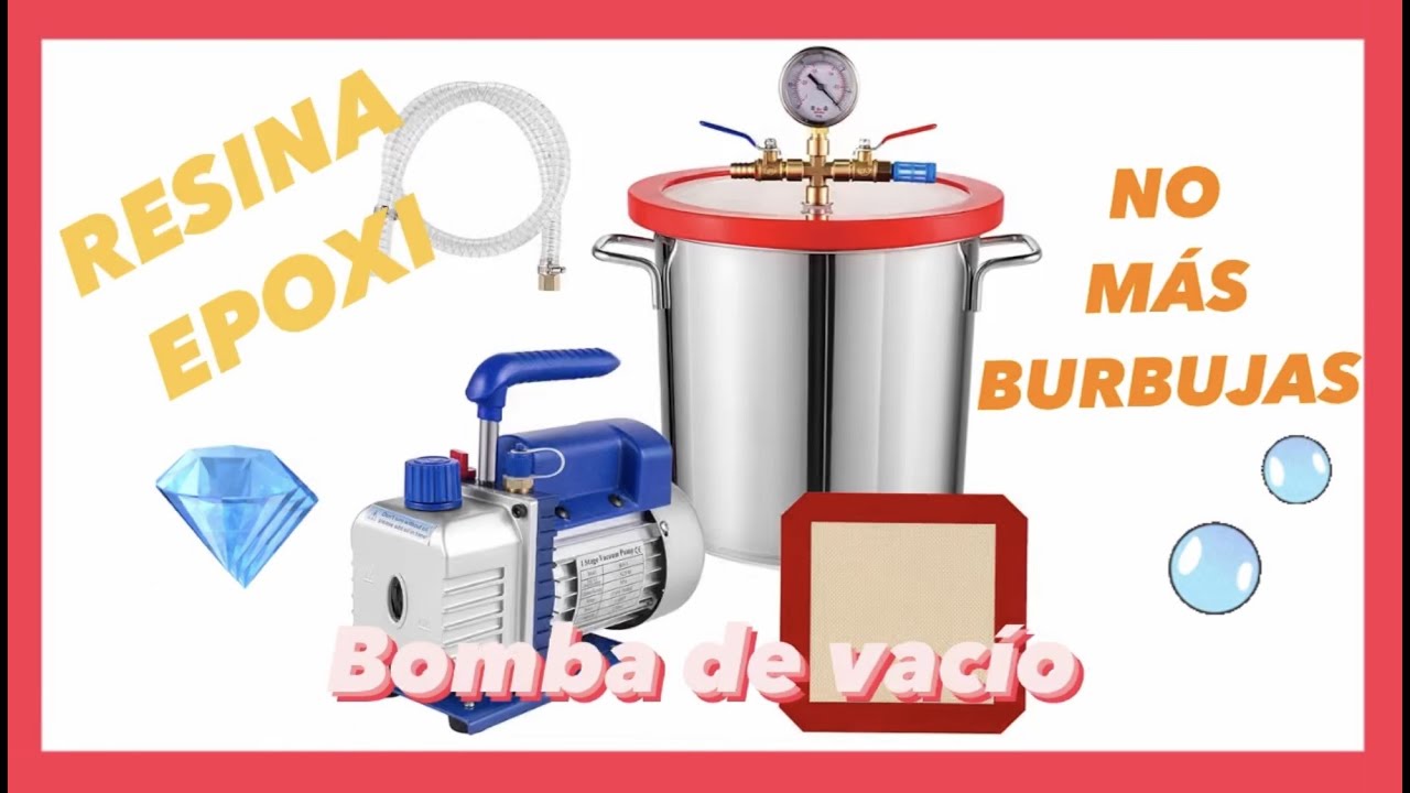 RESINA EPOXI 💎 Como eliminar burbujas con bomba de vacío en ESPAÑOL