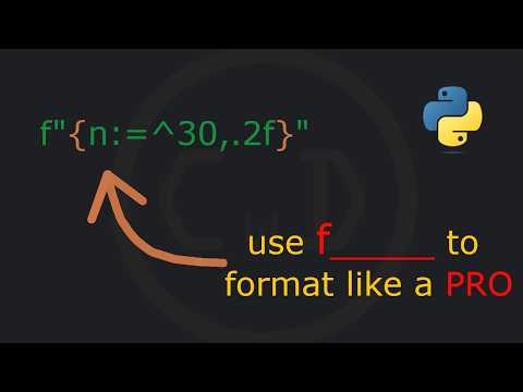 How to FORMAT output in Python like a PRO?? | #8