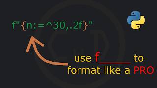 How to FORMAT output in Python like a PRO?? | #8