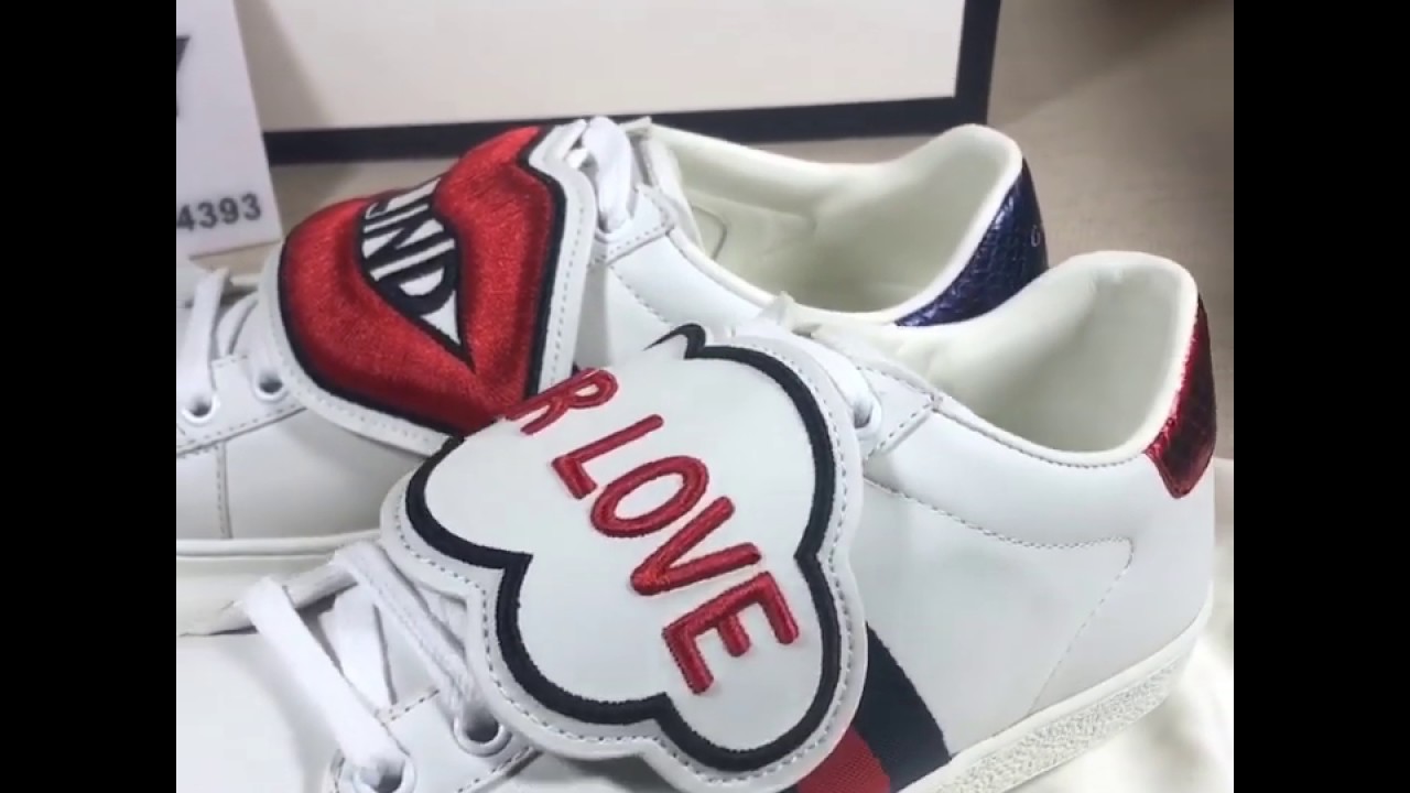ace sneaker with removable patches