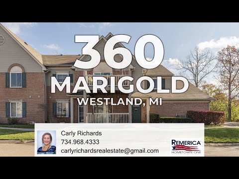 360 Marigold Circle, Westland, MI home video tour