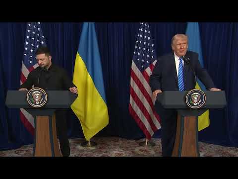 트럼프-젤렌스키 마라라고 회담결과 발표-FULL