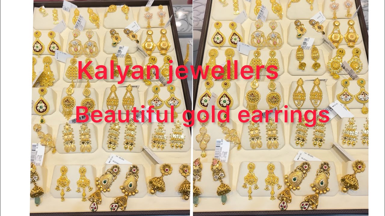 Kalyan Jewellers Latest 22k Gold Jhumka Chand Bali Earrings with Price/Gold  Chand Bali Designs/Deeya - YouTube