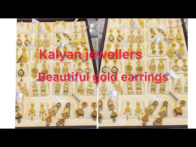 Kalyan Jewellers Latest 22k Gold Jhumka Chand Bali Earrings with Price/Gold  Chand Bali Designs/Deeya - YouTube