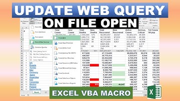 Update Web Query On File Open Excel VBA Macro