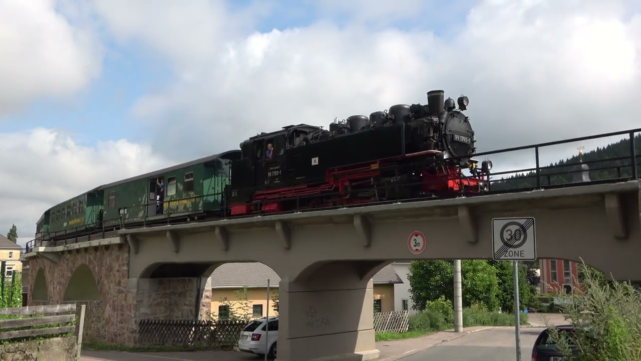 Die Weißeritztalbahn im Juli 2021; The Weisseritz Valley Railway in Juli 2021
