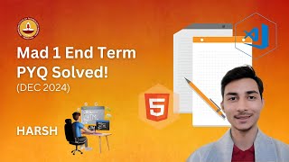 Let's Solve AppDev1 End Term PYQ - December 2024 | Explanation & Solutions