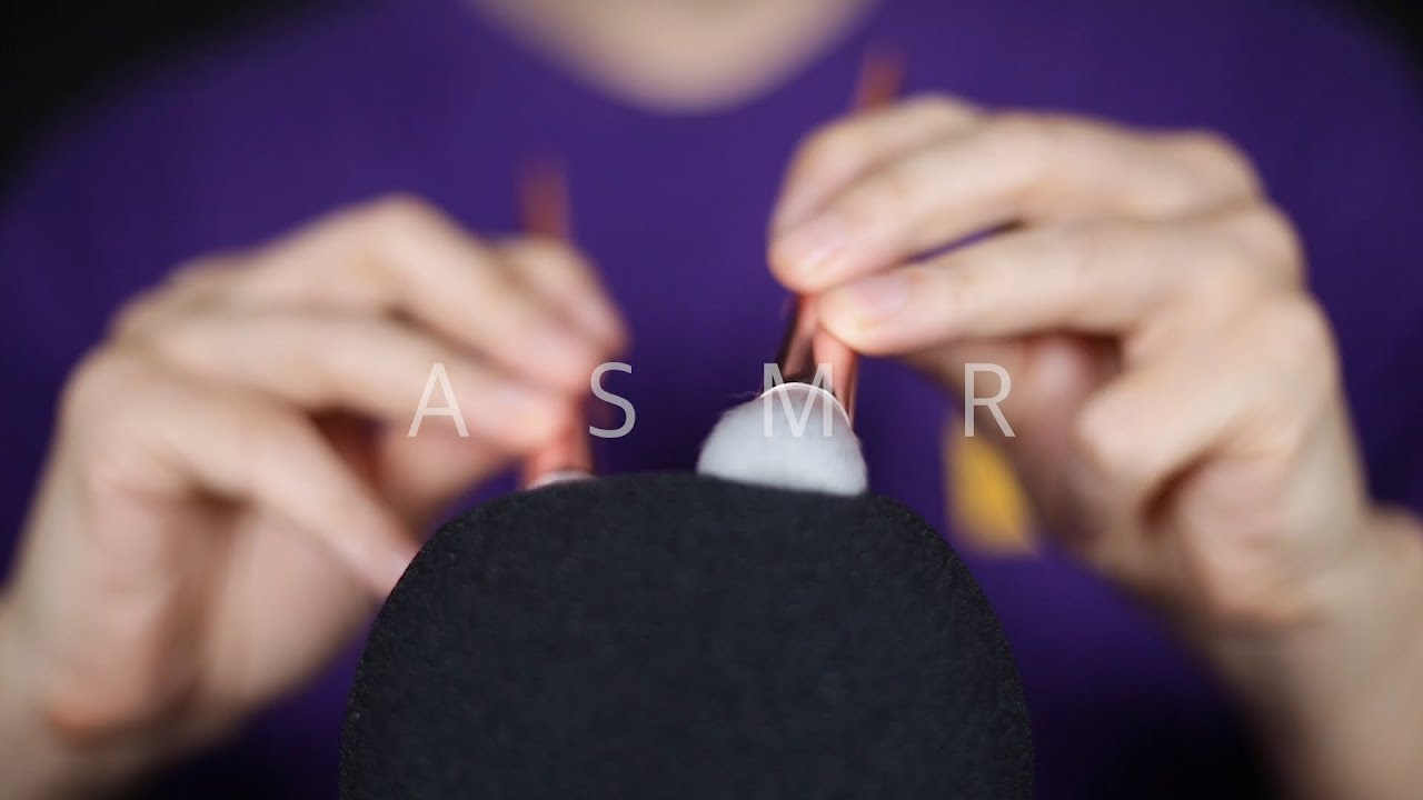ASMR Sensitive mic brushing for deep sleep & relaxation ️ No Talking ...