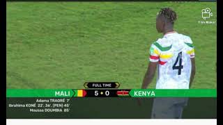 ⁣Démonstration du Mali face au Kenya (5-0), J3 Elm. Qatar 2022