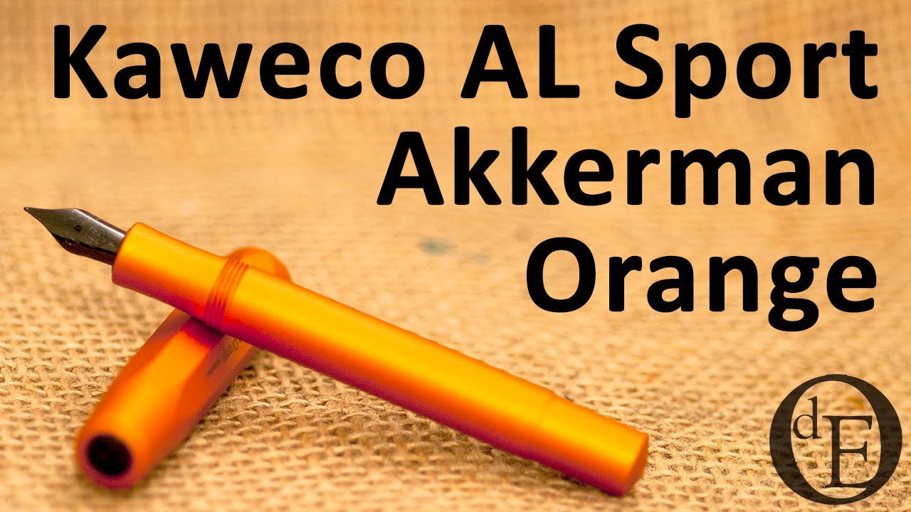 Kaweco AL Sport Akkerman Orange - Review - YouTube