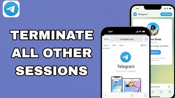How To Terminate All Other Sessions On Telegram App