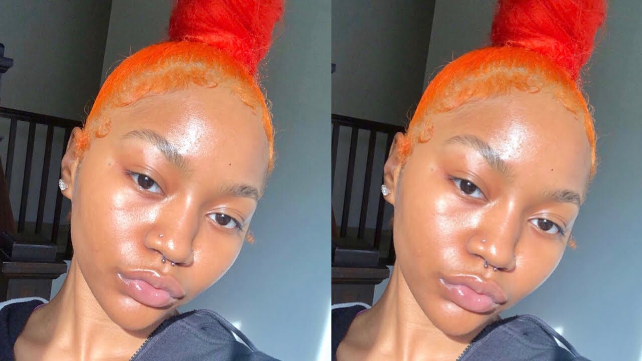 I DYED MY HAIR ORANGE PT 1 YouTube