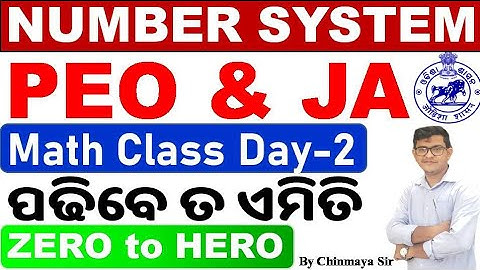 Number System|Math Class for PEO,JA,RI,ARI,AMIN,JT|Day 2|With Basic Concept|ଏବେ ଗଣିତ ହେଲା ସହଜ।CP Sir
