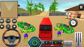 Uphill offroad bus driving sim - android gameplay #66 - car games screenshot 4