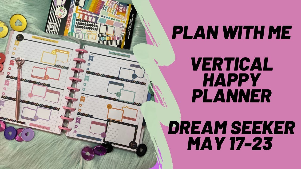 Plan With Me Bold School | Horizontal Happy Planner | Before the Pen | Organized Flamingos