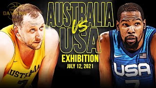 USA vs Australia Full Game Highlights | USA Basketball Exhibition | July 12, 2021 | 1080p