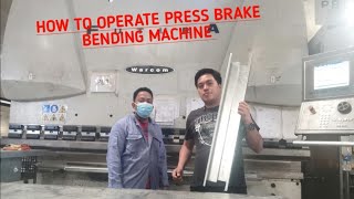 how to operate press brake bending machine