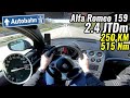 250 KM Alfa Romeo 159 2.4 JTDm - Próba autostradowa. V-max.