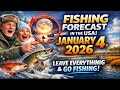 FISHING FORECAST in the USA on January 4, 2026: Leave Everything and Go Fishing!