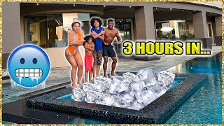 24 Hour LAST TO LEAVE POOL Challenge!!! | The Beverly Halls