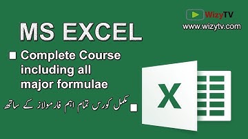 MS Excel Urdu Free Course - Lesson 5