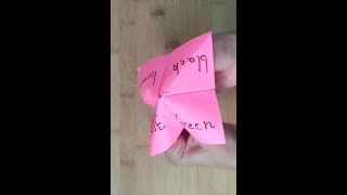 Making the INKY PINKY PONKY| FORTUNE TELLER| Paper fortune teller. Easy origami. #fortune teller# screenshot 4