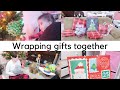 🎄 WRAP CHRISTMAS GIFTS WITH US + BABY TURNING OVER | VLOGMAS