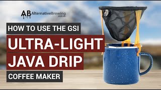 How To Use the GSI Ultra-light Java Drip Coffee Maker