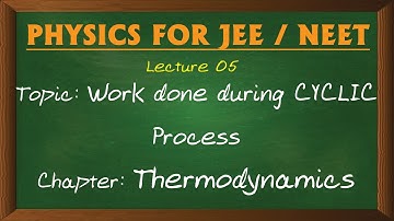 05 WORK DONE IN CYCLIC PROCESS