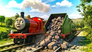 Trapped By Rock Spill🚂🪨| Blocked Track Blame | Thomas and Friends Animation