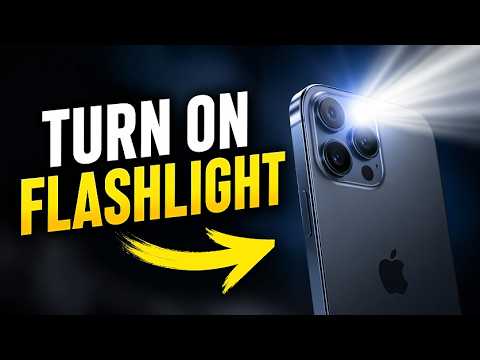 How to Use iPhone Flashlight FAST (All Methods Explained iOS Tutorial)