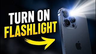 How to Use iPhone Flashlight FAST (All Methods Explained iOS Tutorial)
