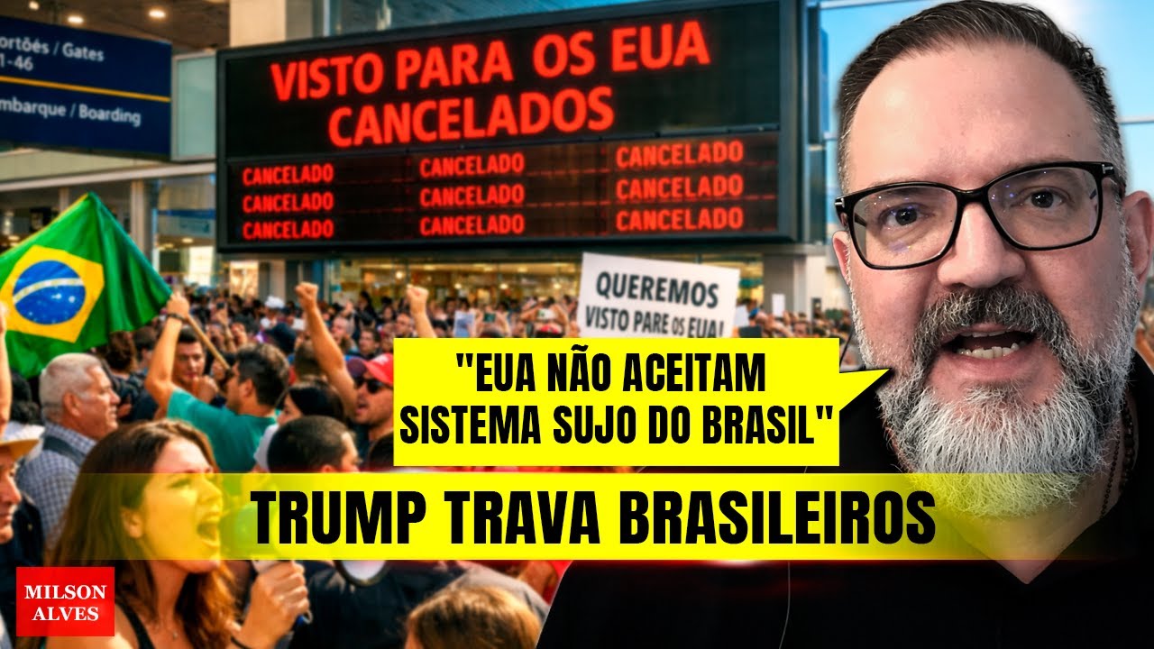 JORNALISTA em ALVOROÇO com BLOQUEIO de vistos dos EUA; Trump paralisa vistos do Brasil