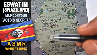 ASMR: Map of ESWATINI (Swaziland) tracing | Main CITIES less known facts | ASMR maps and facts screenshot 3