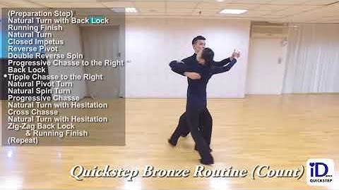 Quickstep Bronze Routine Count