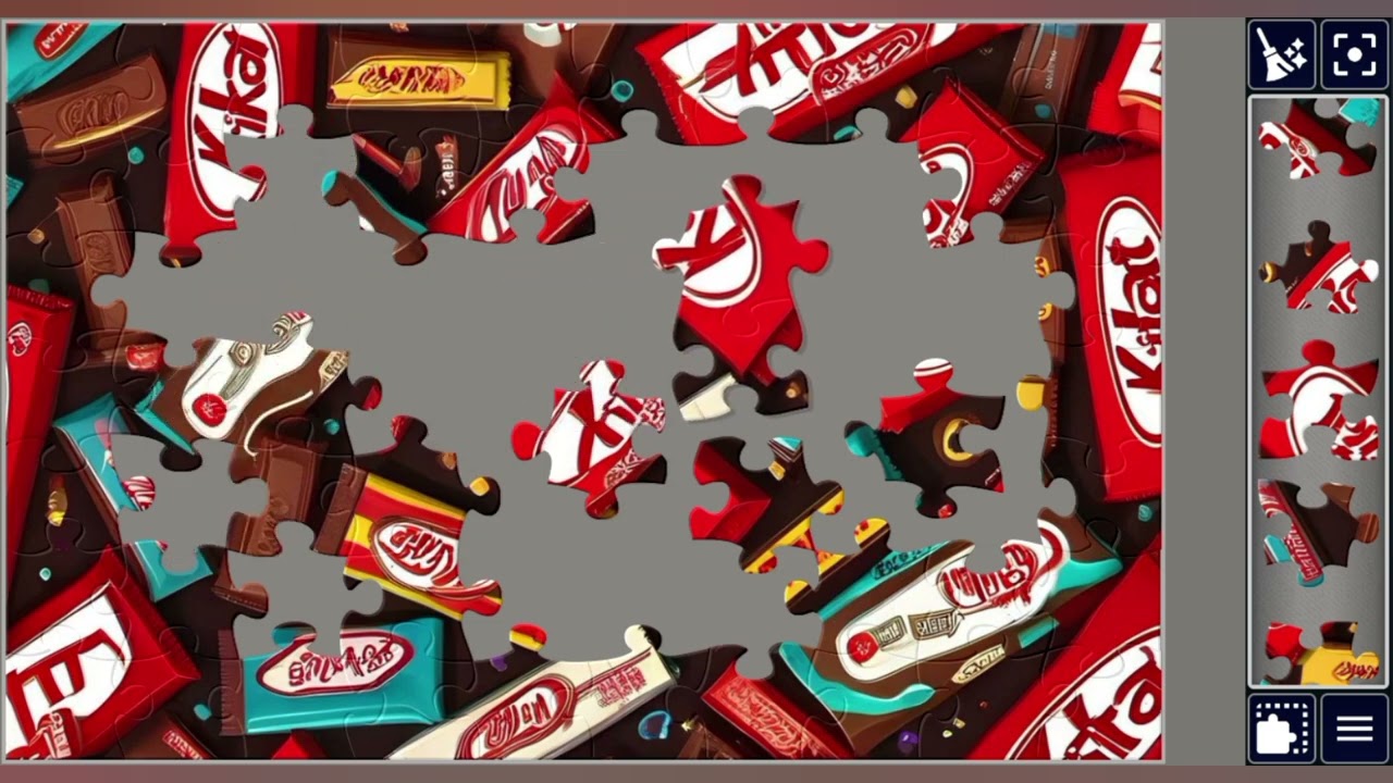 KitKat Chocolate Fun Display 🍫🍫🎊🎉🧩 joyful jigsaw puzzle 🧩//@jigsawpuzzle45 