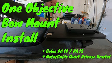 One Objective Bow Mount Install: MotorGuide Quick Release Bracket Install - Hobie 360 - Pro Angler