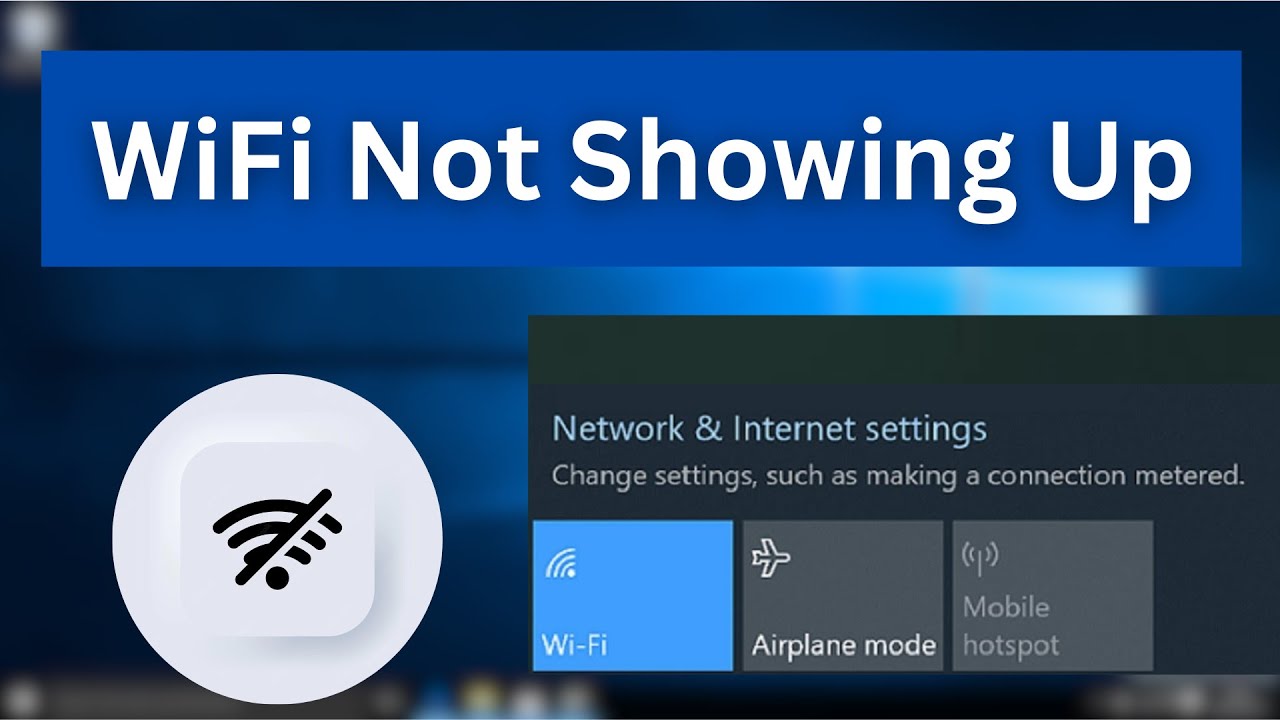 How to Fix WiFi Not Showing Up on Windows 10 - YouTube
