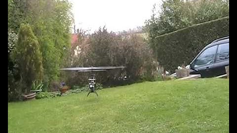 T-Rex 600 ESP Test Hover after swash setup using Ron Lund