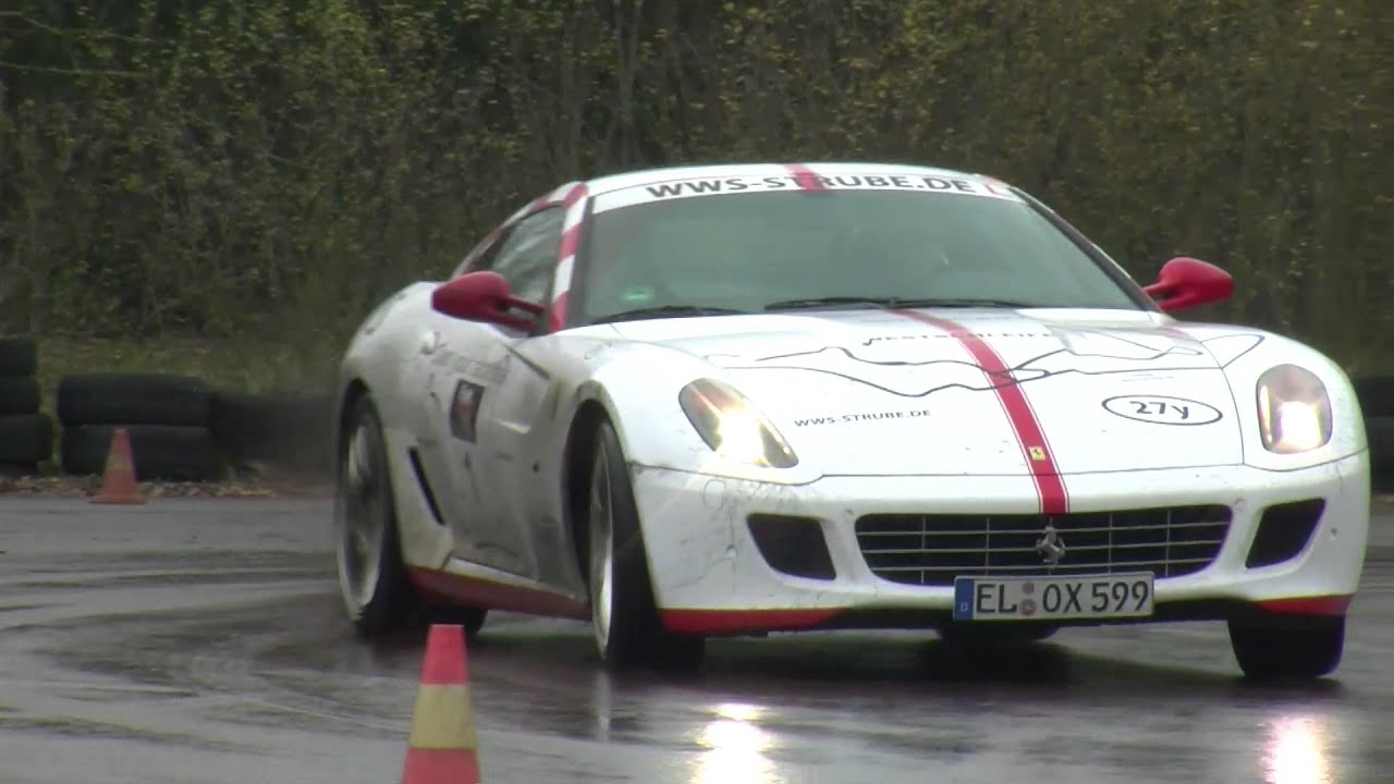 neuero ship unloader Wet racetrack Ferrari F599 GTB - Autogefühl Autoblog