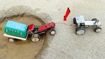diy tractor stuck in mud mini science project | @Top Mini Gear |Part-2 | @Tech Creators ||Hacks Mini