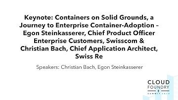 Keynote: Containers on Solid Grounds, a Journey to Enterprise Container-Adoption