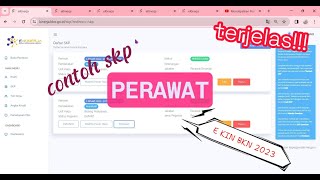 (TERBARU) PENGISIAN SKP PADA E KIN BKN 2023 SBG PERAWAT
