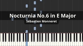 How to play Nocturnia No.6 in E Major on piano by Sébastien Monneret | Piano Tutorial