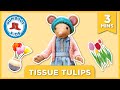 Tissue Tulip🌷✂️🎨 Gumboot Kids l Get Creativite And Make A Nature Craft With Daisy &amp; The Gumboot Kids