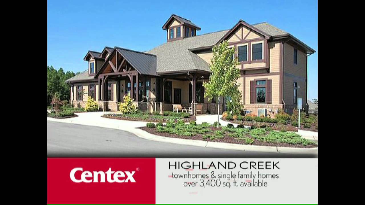New Homes in Raleigh North Carolina Highland Creek by Centex YouTube