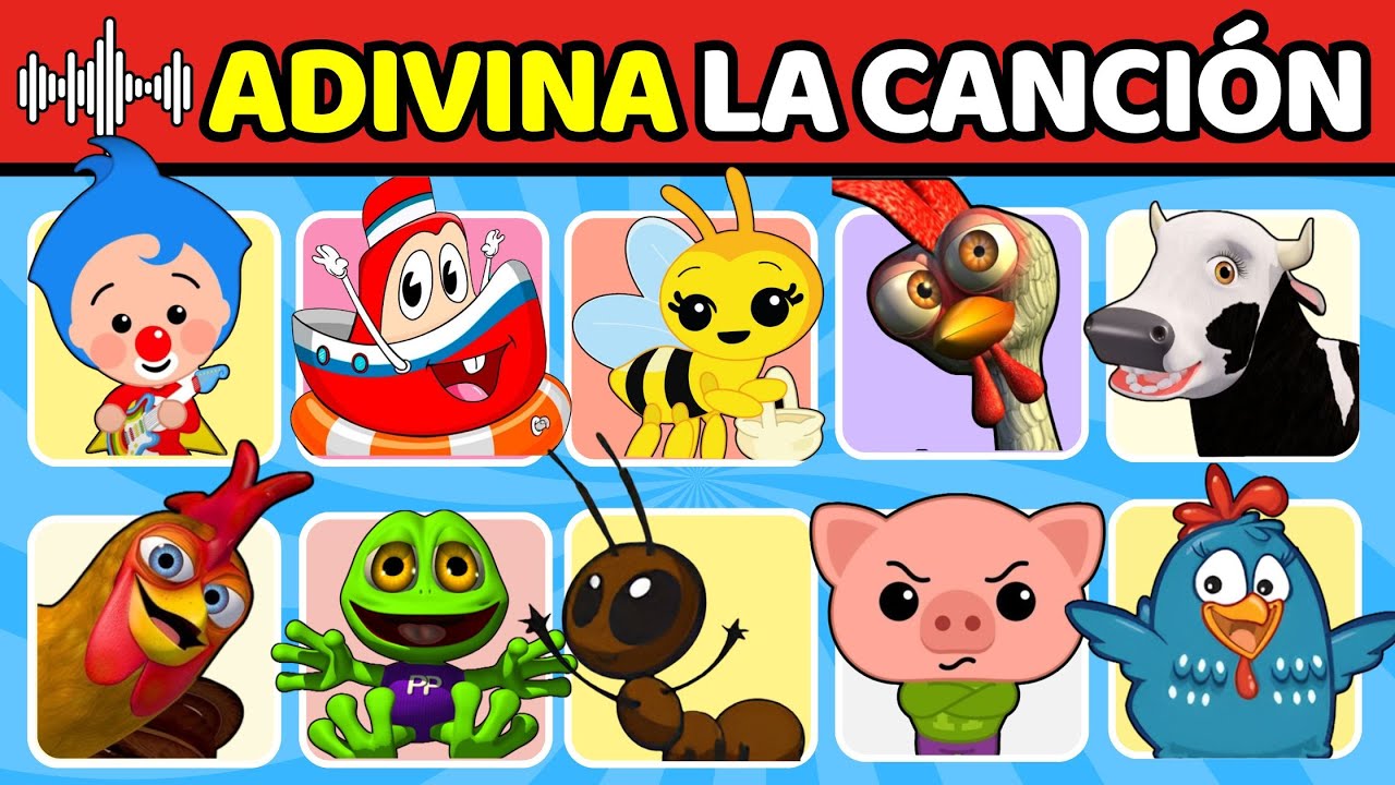 🎶 Adivina La CANCIÓN INFANTIL! 🤡 La GALLINA PINTADITA, La VACA LOLA, Turuleca 🎶