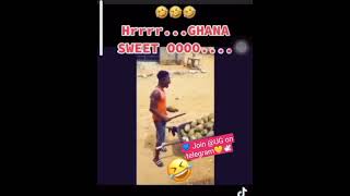 new way of selling coconut in GH😅🤣