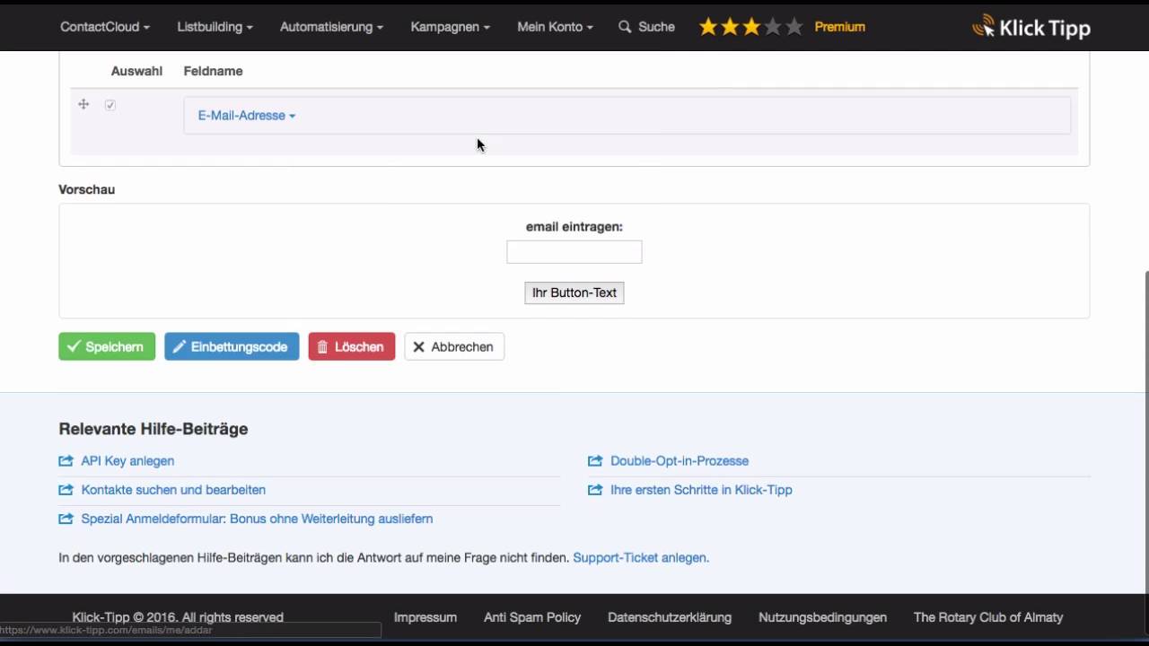 Listenbuilding, Follow Ups etc. - KlickTipp Emailautoresponder (Tutorial)