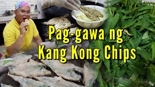 Pag-gawa ng KangKong Chips - Grupo ng Estudyante ng Tayo ng Negosyong Kang Kong